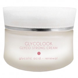 GLYCO STRONG CREAM Emulsione cremosa, particolarmente indicata per pelli giovani, con Acido Glicolico di grado cosmetico al 5%, per un efficace e delicato rinnovamento cutaneo. RISULTATO: Pelle chiara e levigata.