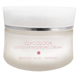 GLYCO EXTRASTRONG CREAM Emulsione cremosa, particolarmente indicata per pelli mature, con Acido Glicolico di grado cosmetico del 8%, per un efficace e delicato rinnovamento cutaneo. RISULTATO: pelle chiara, levigata e profondamente rigenerata.